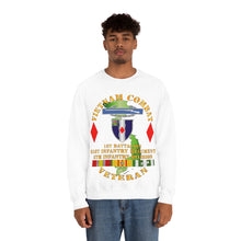 Load image into Gallery viewer, Unisex Heavy Blend Crewneck Sweatshirt - Army - Vietnam Combat Vet - 1st Bn 61st Infantry - 5th Inf Div Ssi
