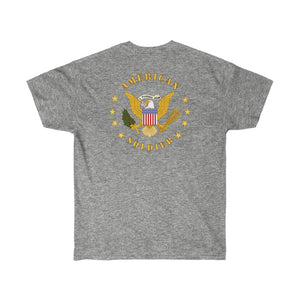 Unisex Ultra Cotton Tee - Army - 57th Artillery Brigade - Distinctive Unit Insignia (DUI) with Artillery Branch and Ribbon - American Patriot