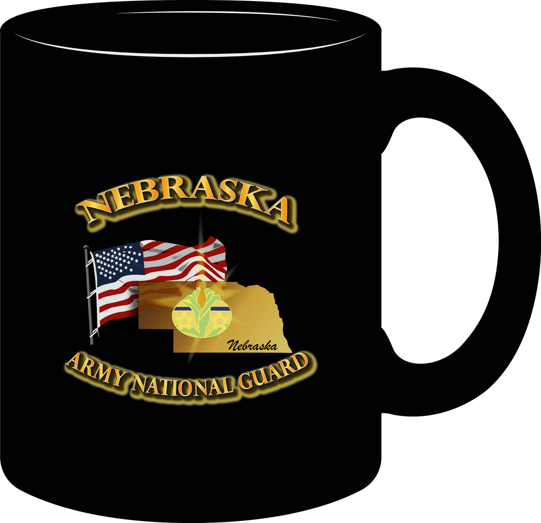 Army National Guard - DUI - ARNG - Nebraska w Flag (1) - mug