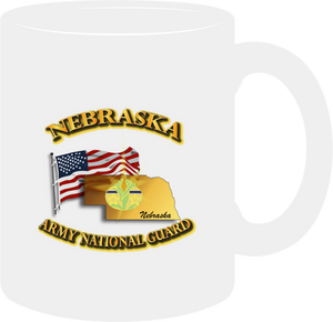 Army National Guard - DUI - ARNG - Nebraska w Flag  - mug