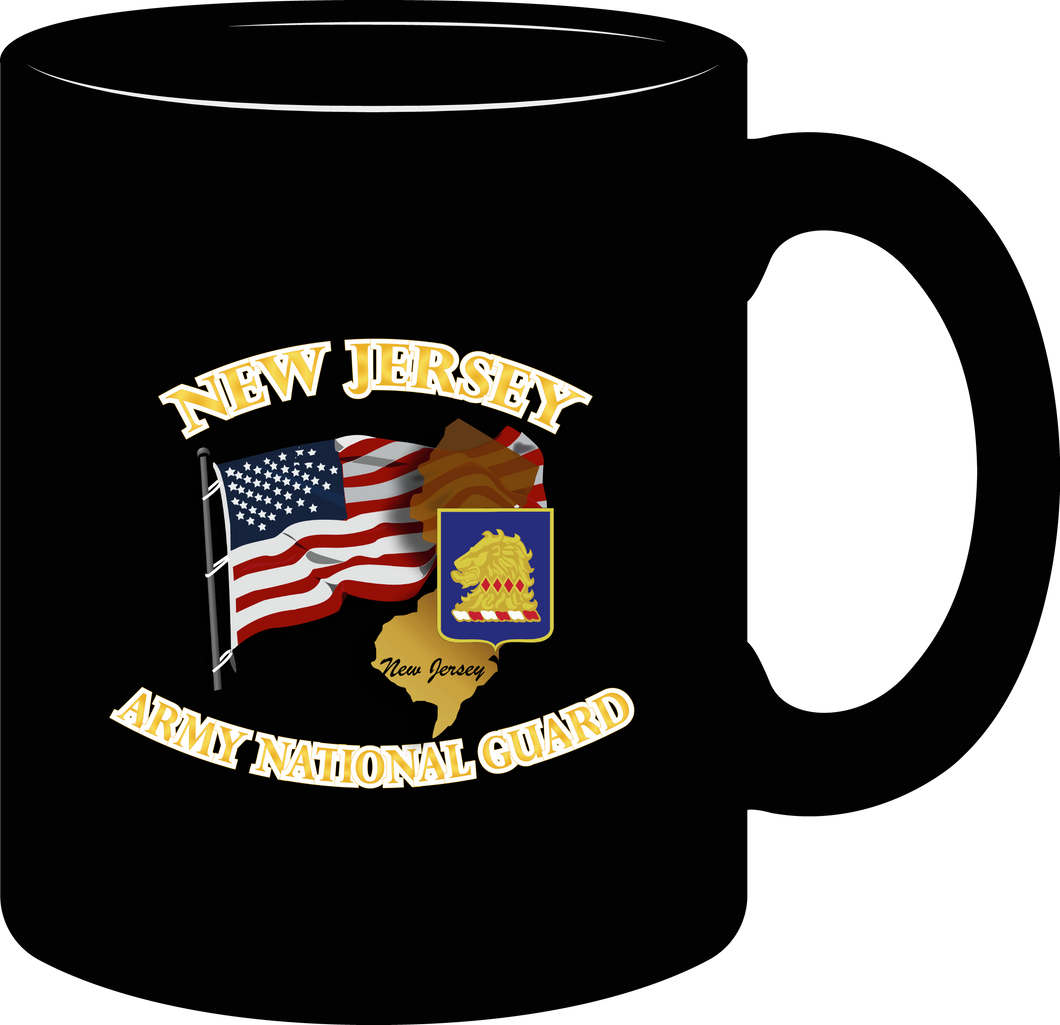Army National Guard - DUI- ARNG New Jersey w Flag (1) - mug