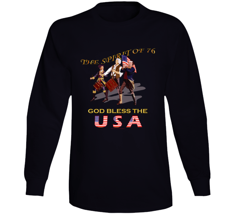 America - Spirit Of 76 - God Bless The Usa Long sleeve