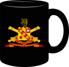 Load image into Gallery viewer, Army - 11th Field Artillery with Branch - Ribbon - Mug
