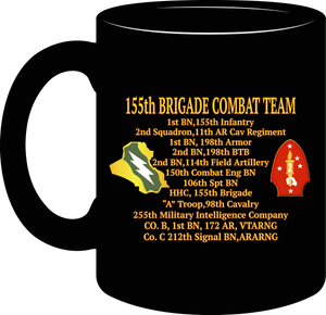 Army - 155th Brigade Combat Team Operation Iraqi Freedom with Unit Insignia Mug