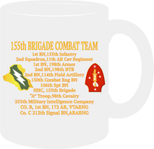 Load image into Gallery viewer, Army - 155th Brigade Combat Team Operation Iraqi Freedom with Unit Insignia Mug
