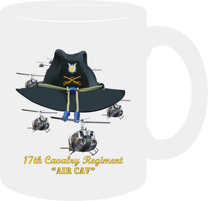 Army - 17th Cavalry  with Branch, Slicks - Mug