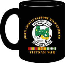 Load image into Gallery viewer, Army - 180th Assault Support Helicopter Company  wtih Vietnam Service Ribbons - Mug
