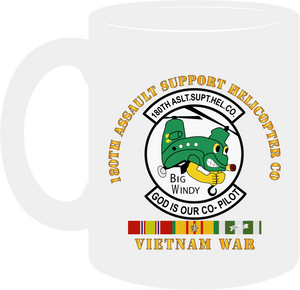 Army - 180th Assault Support Helicopter Company  wtih Vietnam Service Ribbons - Mug