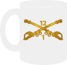 Load image into Gallery viewer, Army - 1st Battalion, 12th Cavalry Branch without Text - Mug
