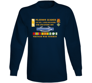 Army - 1st Battalion 14th Infantry - 4th Infantry Division - 2nd Lt Platoon Leader - Vietnam Vet Long Sleeve