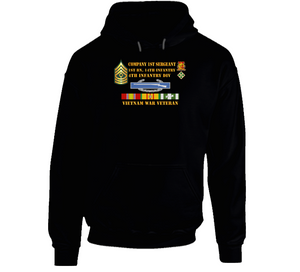 Army - 1st Battalion 14th Infantry - 4th Infantry Division - Company First sergeant - Vietnam Vet  Hoodie