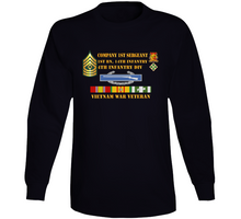 Load image into Gallery viewer, Army - 1st Battalion 14th Infantry - 4th Infantry Division - Company First sergeant - Vietnam Vet  Long Sleeve
