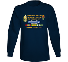 Load image into Gallery viewer, Army - 1st Battalion 14th Infantry - 4th Infantry Division - Company First sergeant - Vietnam Vet  Long Sleeve
