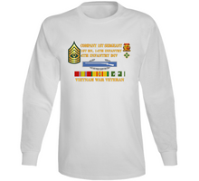 Load image into Gallery viewer, Army - 1st Battalion 14th Infantry - 4th Infantry Division - Company First sergeant - Vietnam Vet  Long Sleeve
