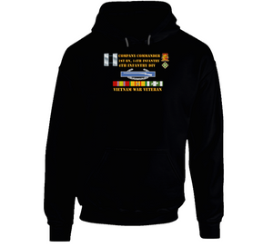 Army - 1st Battalion 14th Infantry - 4th Infantry Division - Company Commander - Vietnam Veteran Hoodie