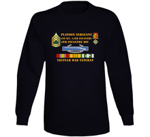 Load image into Gallery viewer, Army - 1st Battalion 14th Infantry - 4th Infantry Division - Platoon Sergeant - E7 - Vietnam Vet Long Sleeve
