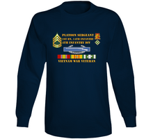 Load image into Gallery viewer, Army - 1st Battalion 14th Infantry - 4th Infantry Division - Platoon Sergeant - E7 - Vietnam Vet Long Sleeve
