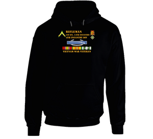 Army - 1st Battalion 14th Infantry - 4th Infantry Division - Rifleman - Private - Vietnam Vet T Shirt, Hoodie and Long Sleeve