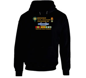 Army - 1st Battalion 14th Infantry - 4th Infantry Division - Rifleman - Sp4 - Vietnam Vet T Shirt, Hoodie and Long Sleeve