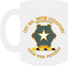 Load image into Gallery viewer, Army - 1st Battalion 36th Infantry Distinctive Unit Insignia - Spartans - Cold War Veteran - Mug
