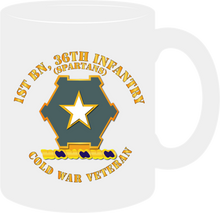 Load image into Gallery viewer, Army - 1st Battalion 36th Infantry Distinctive Unit Insignia - Spartans - Cold War Veteran - Mug
