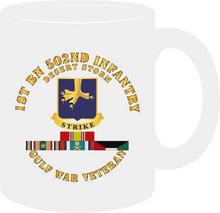 Load image into Gallery viewer, Army - 1st Battalion 502nd Infantry - Desert Storm with Service Ribbons - Mug
