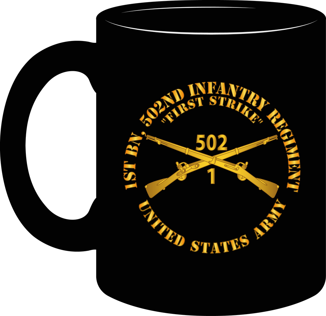 Army - 1st Battalion 502nd Infantry Regiment - First Strike - Infantry Branch - Mug
