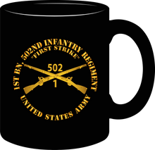 Load image into Gallery viewer, Army - 1st Battalion 502nd Infantry Regiment - First Strike - Infantry Branch - Mug

