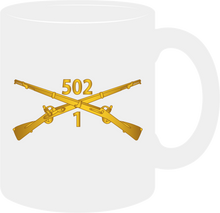 Load image into Gallery viewer, Army - 1st Battalion 502nd Infantry Regiment - Infantry Branch- Mug
