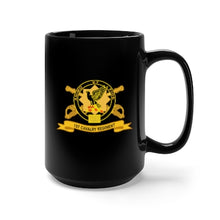 Load image into Gallery viewer, Black Mug 15oz - Army - 1st Cavalry Regiment w Br - Ribbon
