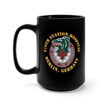 Load image into Gallery viewer, Black Coffee Mug 15oz - Army - 279th Station Hospital - DUI - Berlin, Germany X300
