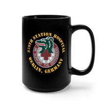 Load image into Gallery viewer, Black Coffee Mug 15oz - Army - 279th Station Hospital - DUI - Berlin, Germany X300
