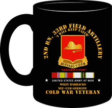Load image into Gallery viewer, Army - 2nd Battalion 33rd Field Artillery - New Ulm Germany with Cold War Service Ribbons - Mug
