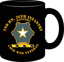 Load image into Gallery viewer, Army - 2nd Battalionn 36th Infantry Distinctive Unit Insignia - Rangers - Cold War Veteran - Mug

