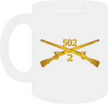 Load image into Gallery viewer, Army - 2nd Battalion 502nd Infantry Regiment - Infantry Branch- Mug
