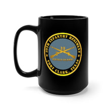 Load image into Gallery viewer, Black Mug 15oz - Army - 39th Infantry Regiment - Buffalo Soldiers - Fort Clark, TX w Inf Branch
