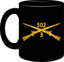 Load image into Gallery viewer, Army - 3rd Battalion 502nd Infantry Regiment - Infantry Branch  - Mug
