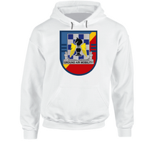 Load image into Gallery viewer, Army - 3rd Battalion (General Support), 82nd Aviation Regiment Flash With Distinctive Unit Insignia T Shirt, Hoodie and Long Sleeve
