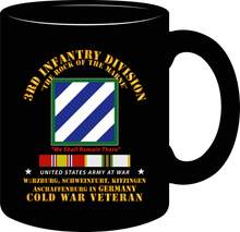 Load image into Gallery viewer, Army - 3rd Infantry Division - Germany with Cold War Service Ribbons - Mug -
