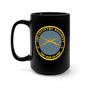 Black Mug 15oz - Army - 3rd Infantry Regiment -The Old Guard w Inf Branch