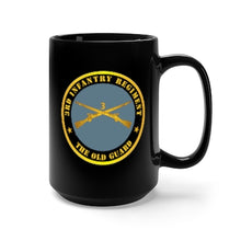 Load image into Gallery viewer, Black Mug 15oz - Army - 3rd Infantry Regiment -The Old Guard w Inf Branch
