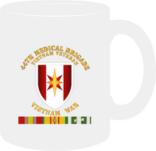 Load image into Gallery viewer, Army - 44th Medical Brigade - Vietnam Veteran w SVC Ribbons - Mug
