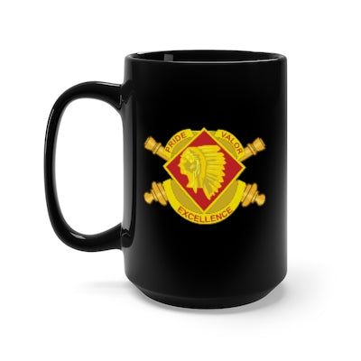 Black Mug 15oz - Army - 45th Artillery Brigade w Branch