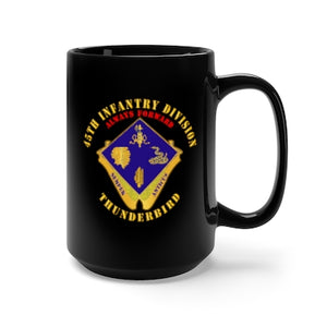 Black Mug 15oz - Army - 45th Infantry Division - DUI - wo DS