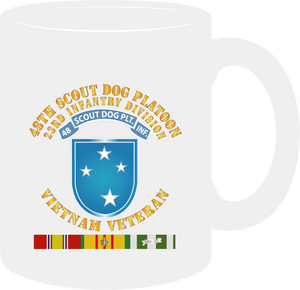 Army - 48th Inf Scout Dog Plt Tab w 23rd ID SSI w VN SVC (1 - mug