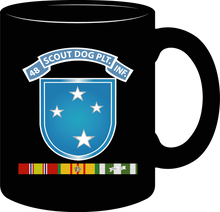 Load image into Gallery viewer, Army - 48th Infantry Scout Dog Platoon Tab, 23rd Infantry Division, Shoulder Sleeve Insignia, with Vietnam Service Ribbon without Text - Mug

