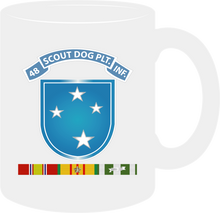 Load image into Gallery viewer, Army - 48th Infantry Scout Dog Platoon Tab, 23rd Infantry Division, Shoulder Sleeve Insignia, with Vietnam Service Ribbon without Text - Mug
