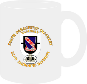 Army -  508th Parachute Infantry Regiment - Distinctive Unit Insignia - Master wo Drop Shadow - Mug