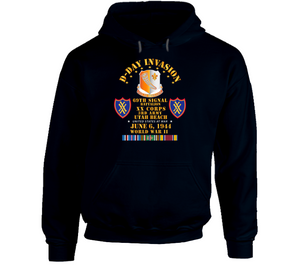 Army - 69th Signal Battalion - Xx Corps - 3rd Army - D Day W Service Command T Shirt, Hoodie and Long Sleeve