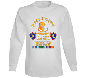 Army - 69th Signal Battalion - Xx Corps - 3rd Army - D Day W Service Command T Shirt, Hoodie and Long Sleeve